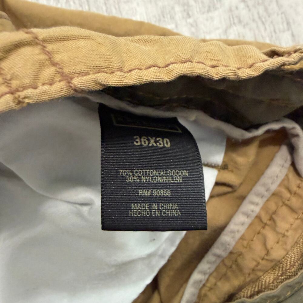 Vintage Arizona Jean Co. Cargo Pants Men's 36x30 Tan y2k Skater Fatigue Baggy - Picture 5 of 10